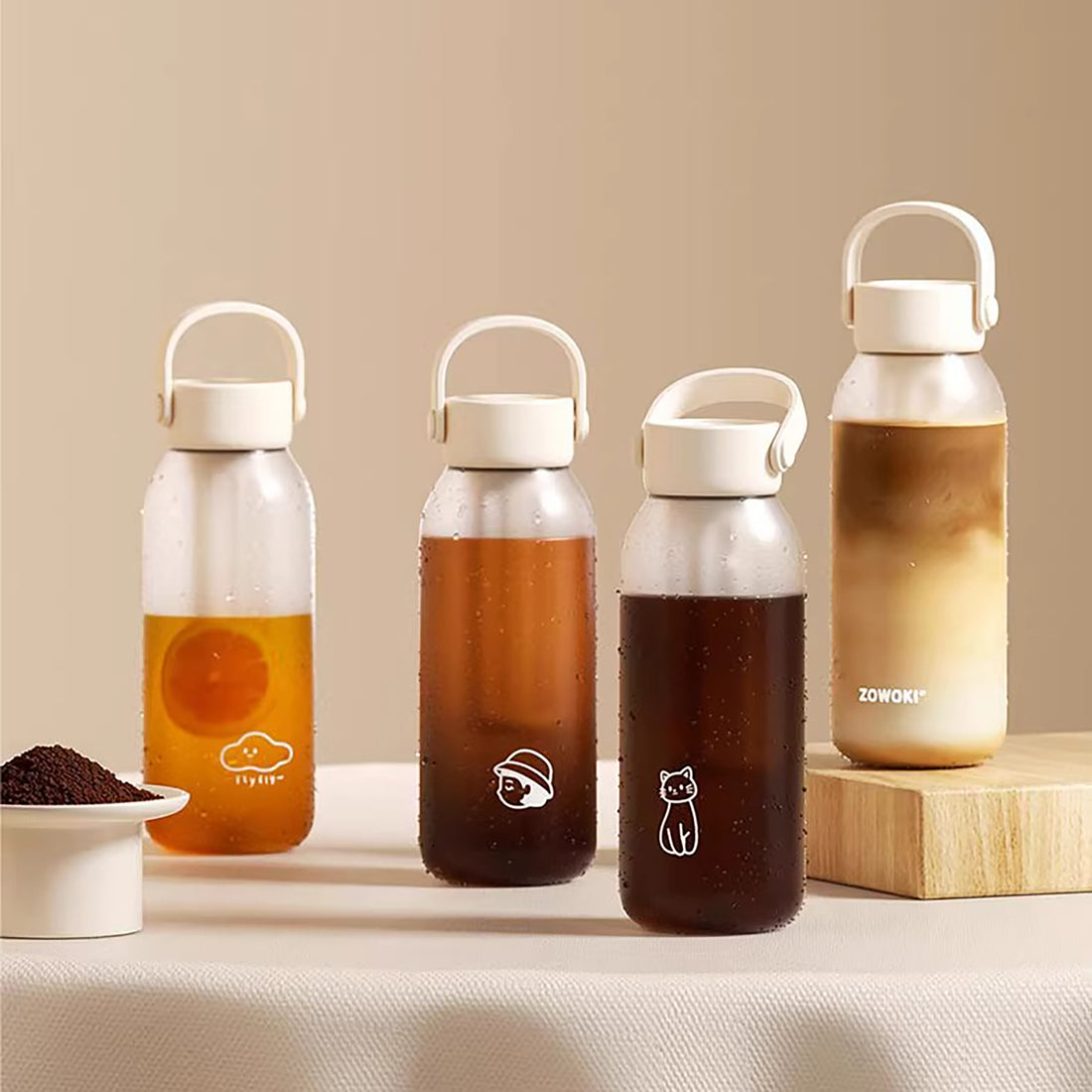 Gobelet cold brew en Tritan avec filtre intégré