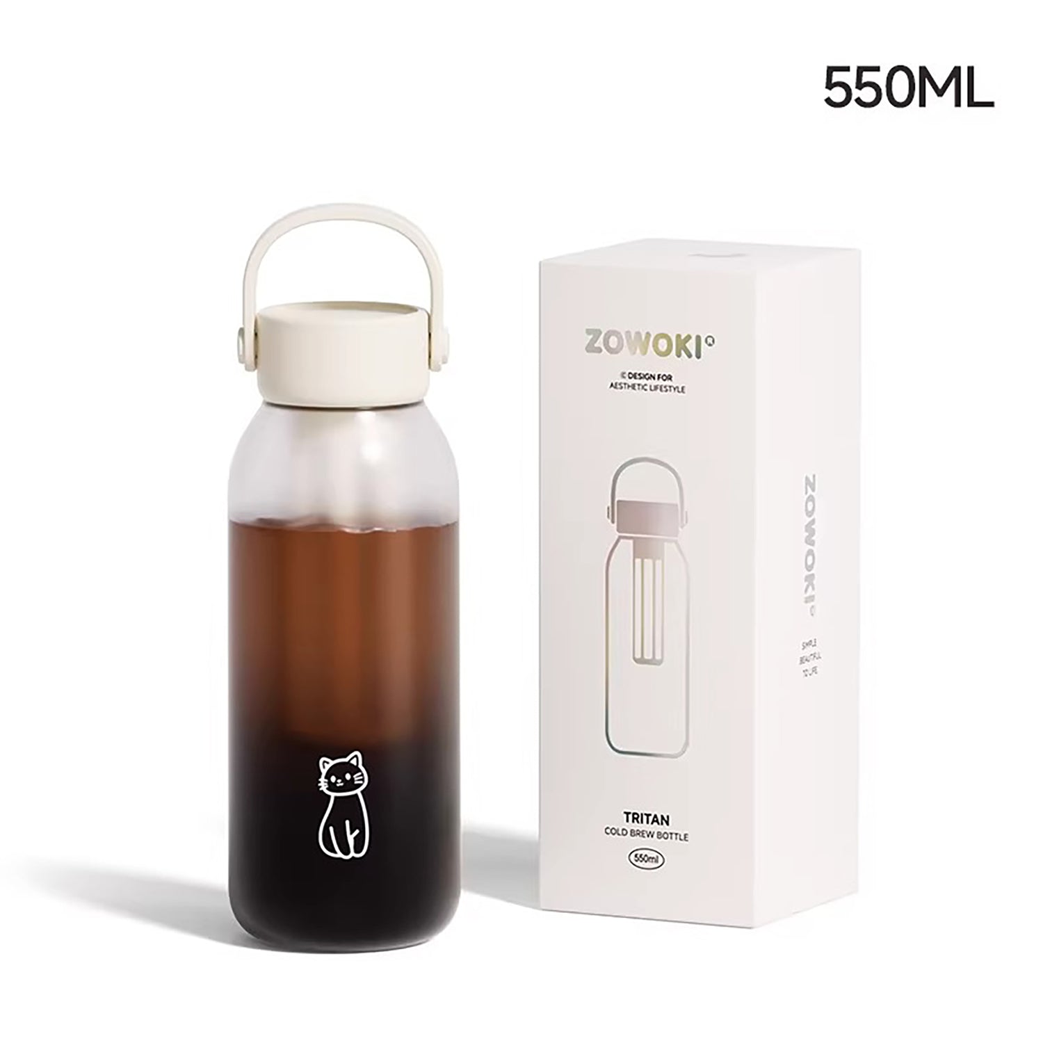 Gobelet cold brew en Tritan avec filtre intégré