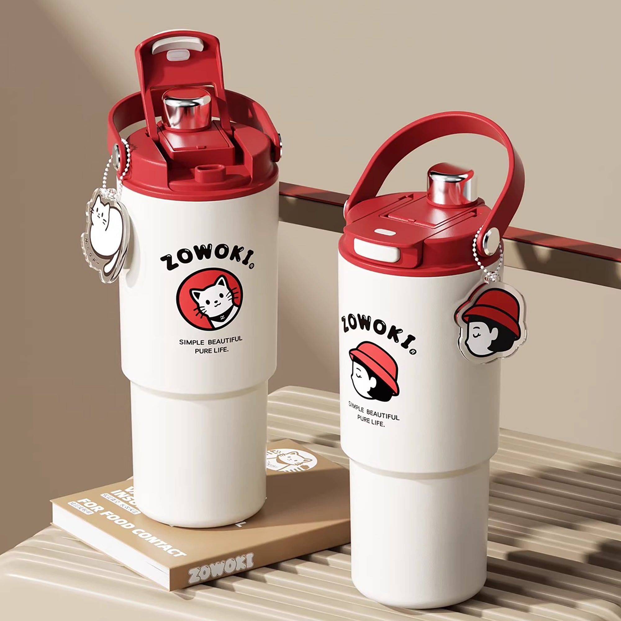 Gobelet isotherme 900ml avec revêtement céramique