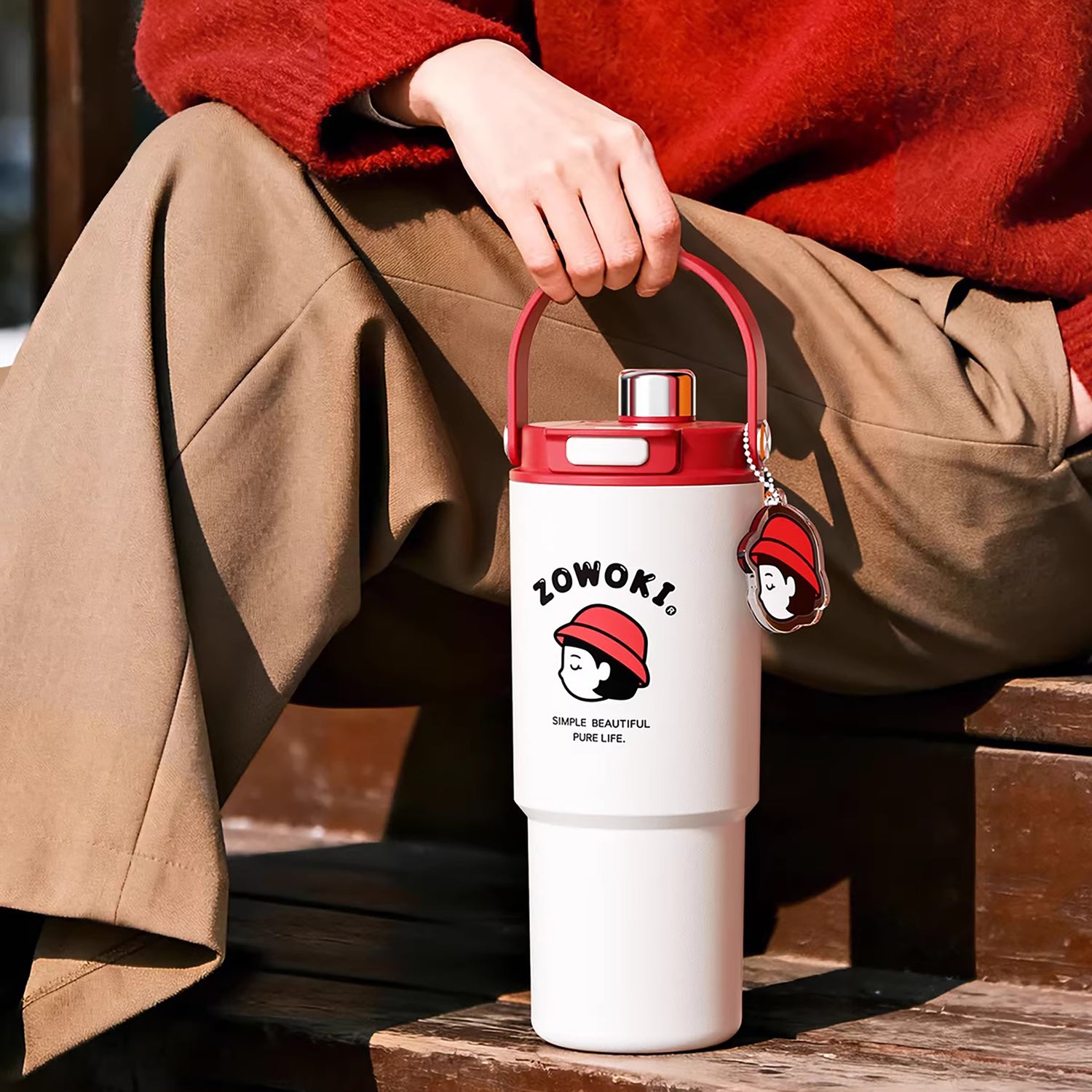 Gobelet isotherme 900ml avec revêtement céramique