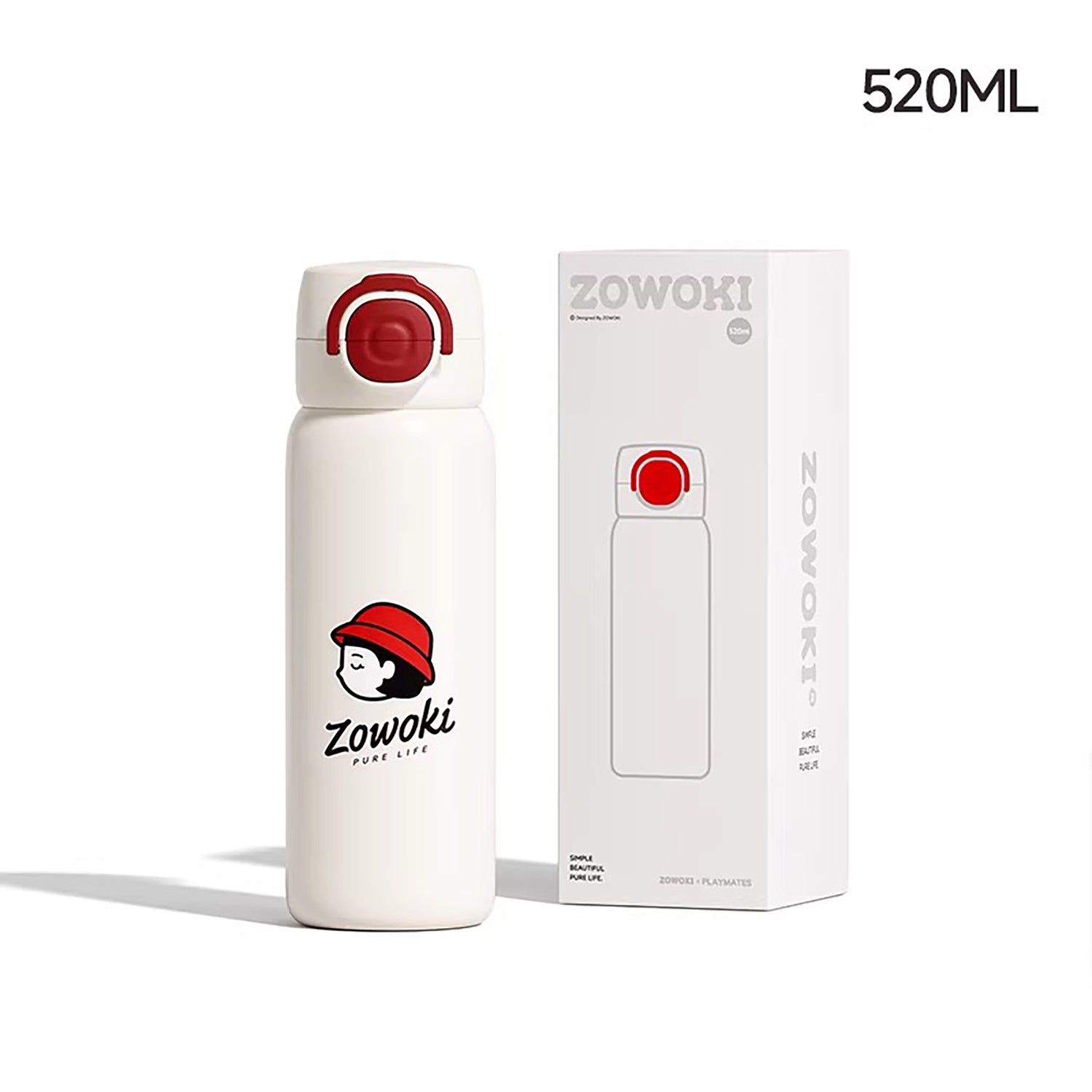 Gobelet isotherme en acier inoxydable à double mode de boisson