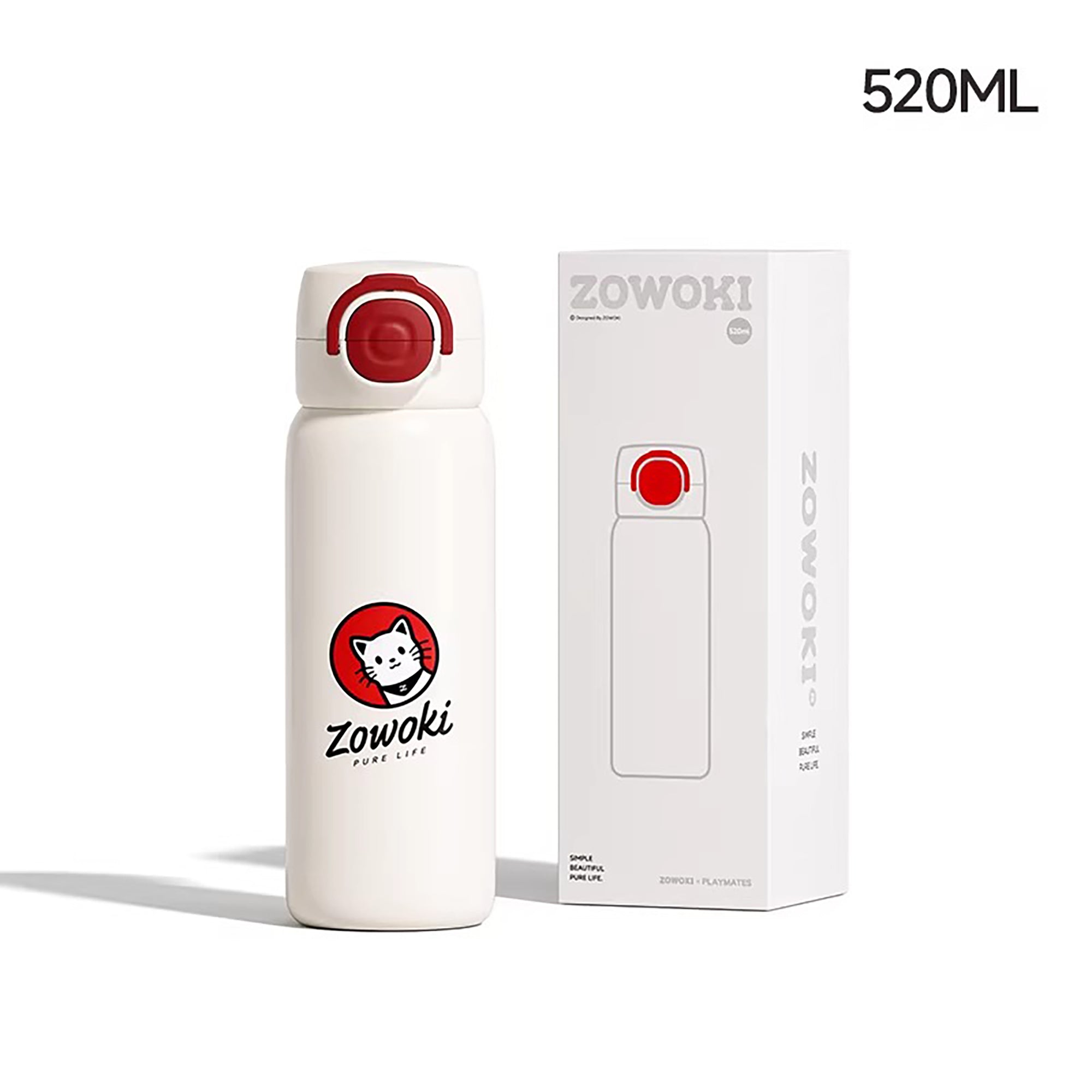 Gobelet isotherme en acier inoxydable à double mode de boisson