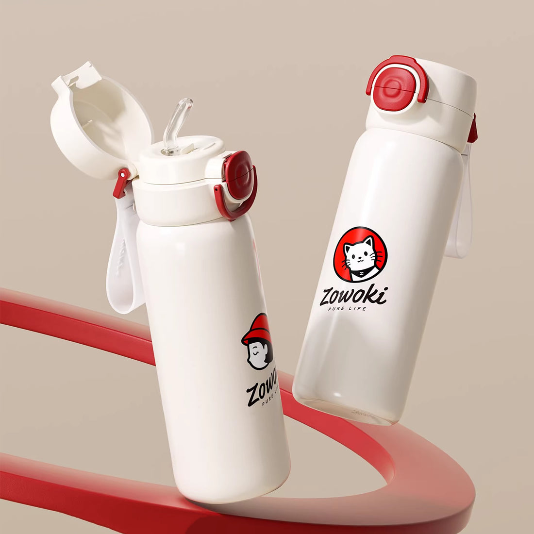 Gobelet isotherme en acier inoxydable à double mode de boisson
