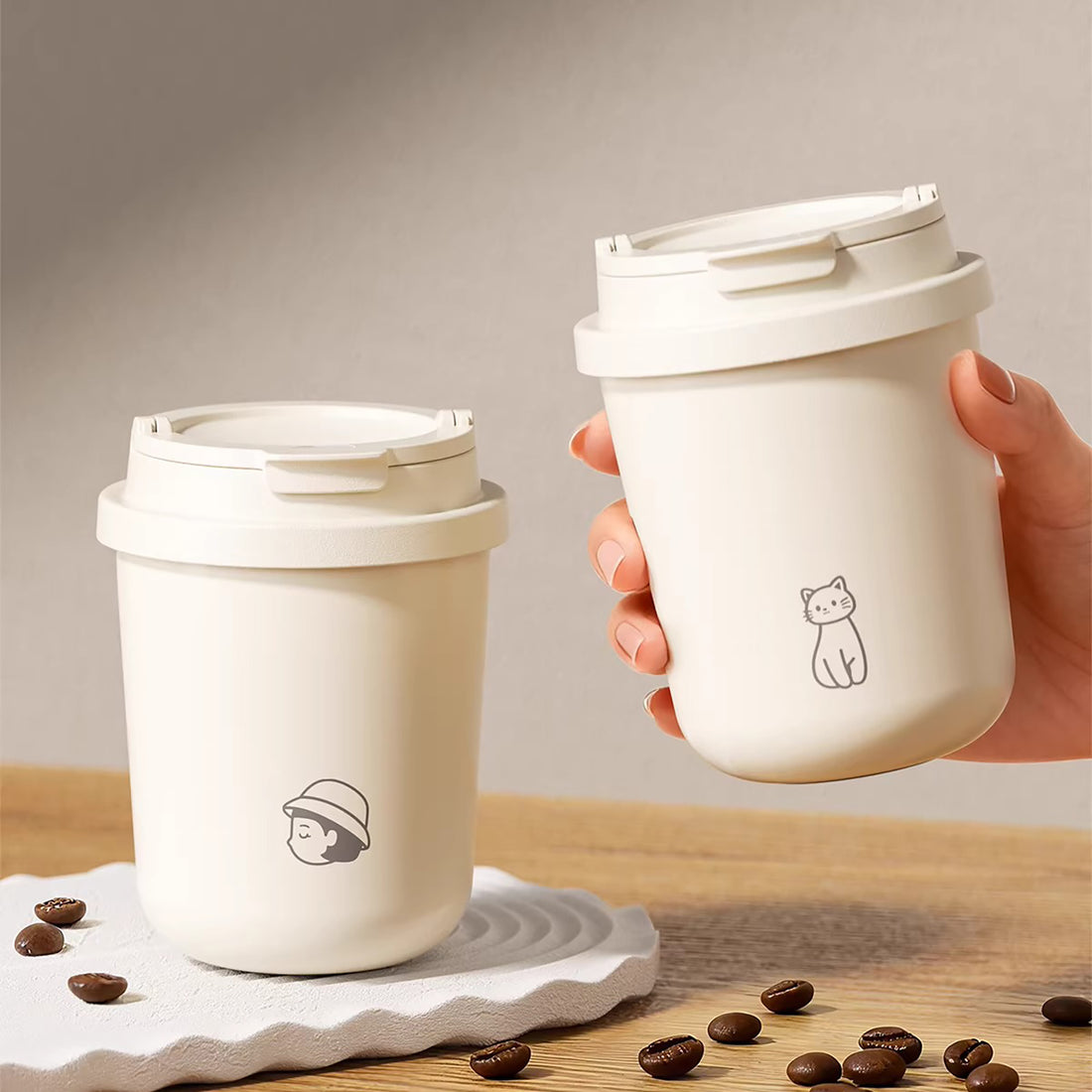 Gobelet isotherme en acier inoxydable 316 double paroi