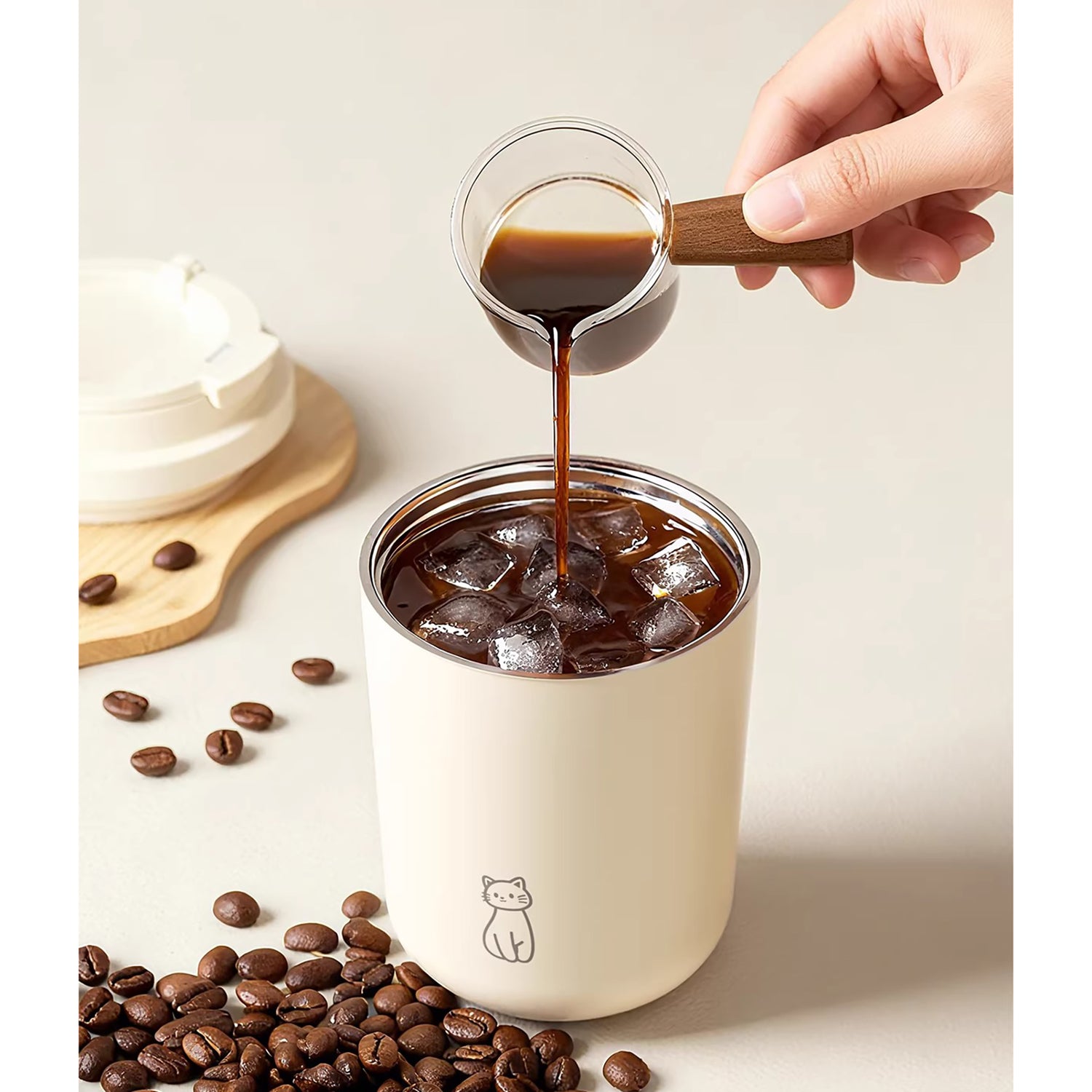 Gobelet isotherme en acier inoxydable 316 double paroi