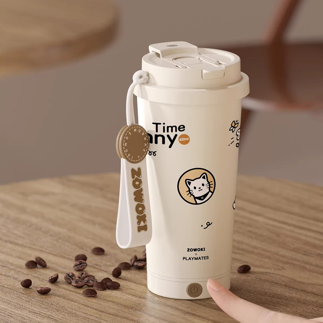 Gobelet  isotherm à mélange automatique avec revêtement céramique