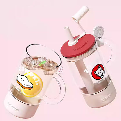 Gobelet ZOWOKI en verre avec paille
