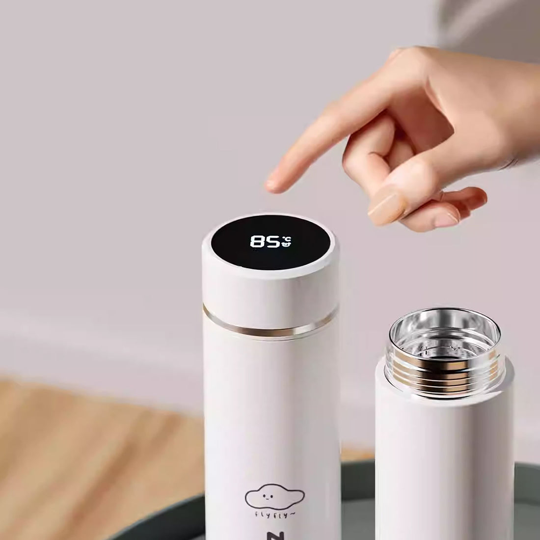 Stainless Steel Insulated Water Bottle with Temperature Display
