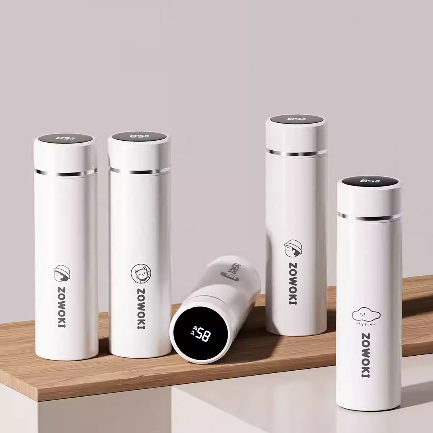 Bouteille Isotherme en Acier Inoxydable avec Affichage de Température