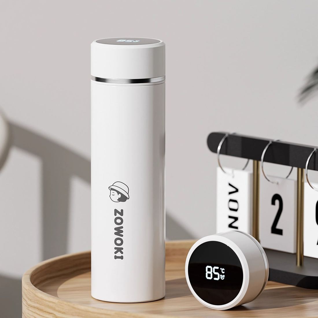 Stainless Steel Insulated Water Bottle with Temperature Display