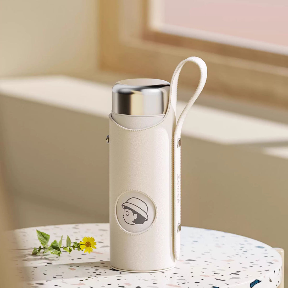 Bouteille isotherme avec filtre à thé