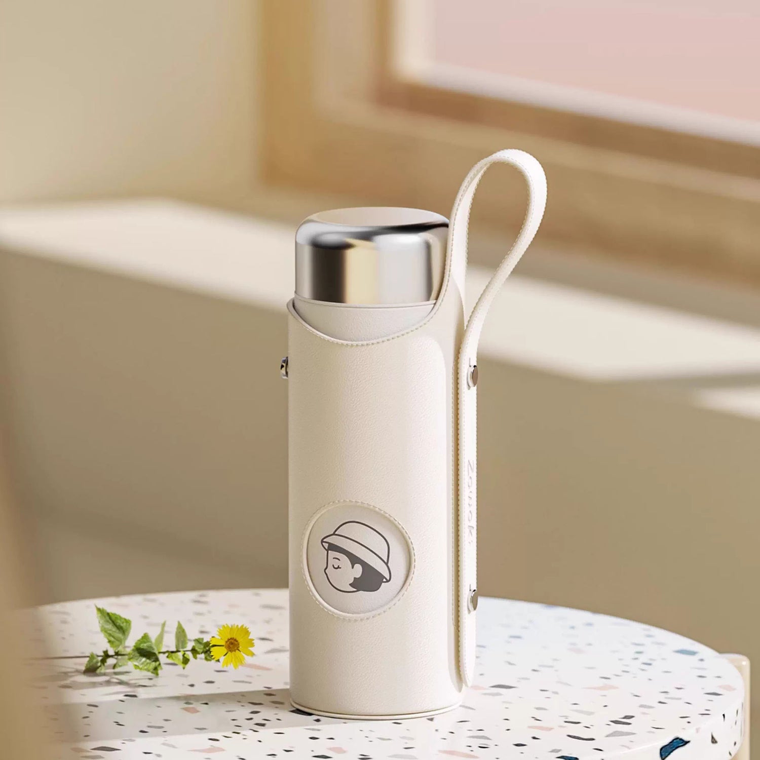 Bouteille isotherme avec filtre à thé