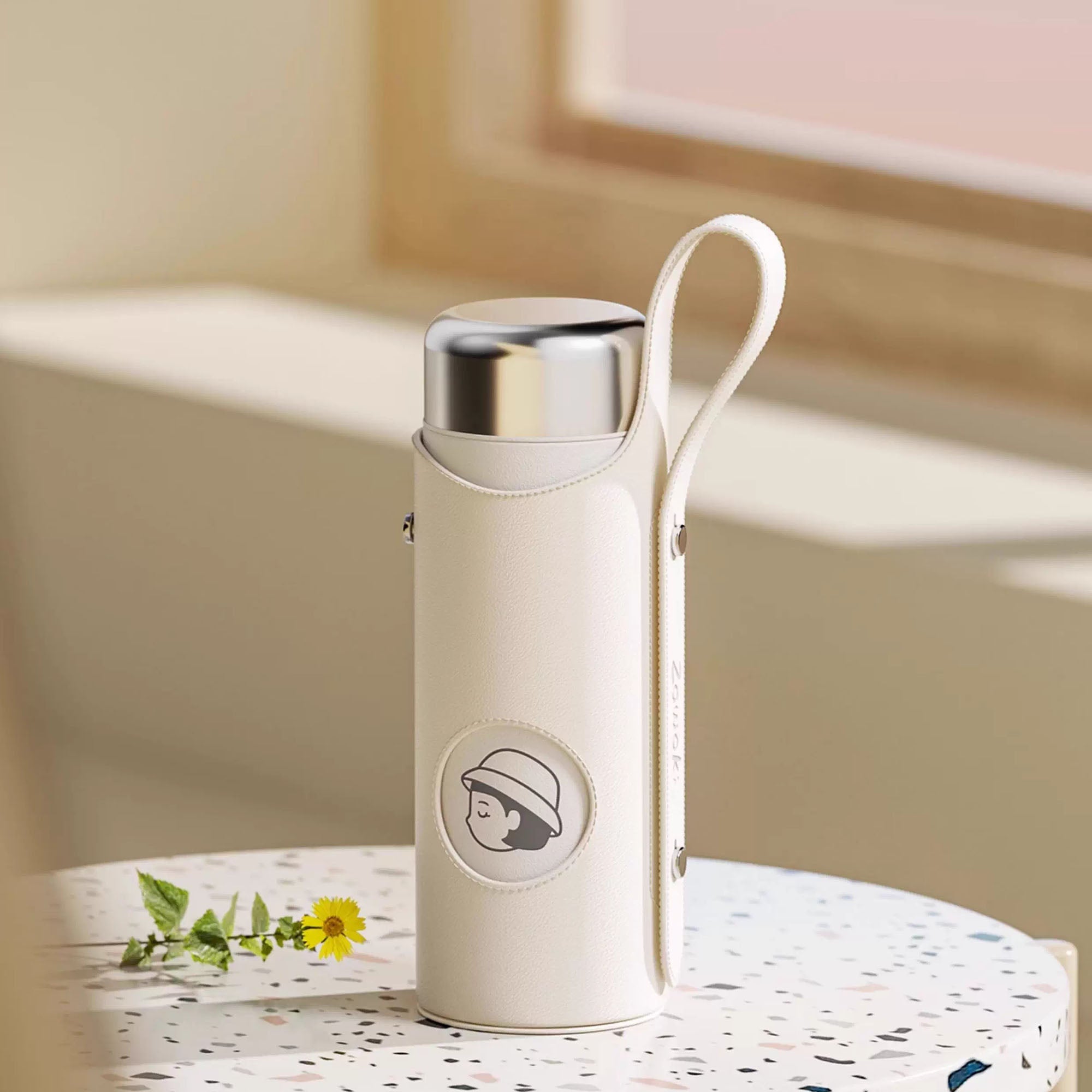 Bouteille isotherme avec filtre à thé