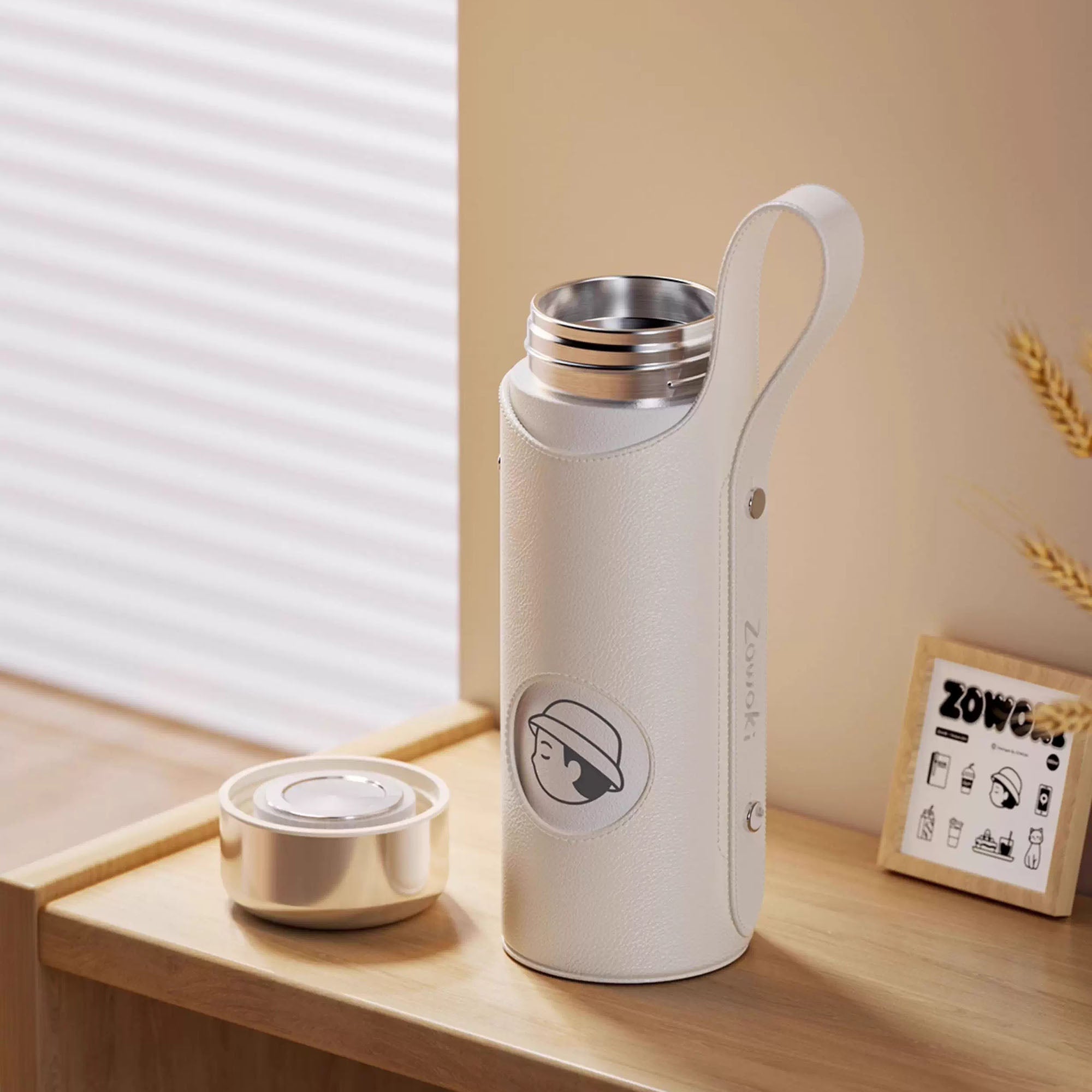 Bouteille isotherme avec filtre à thé