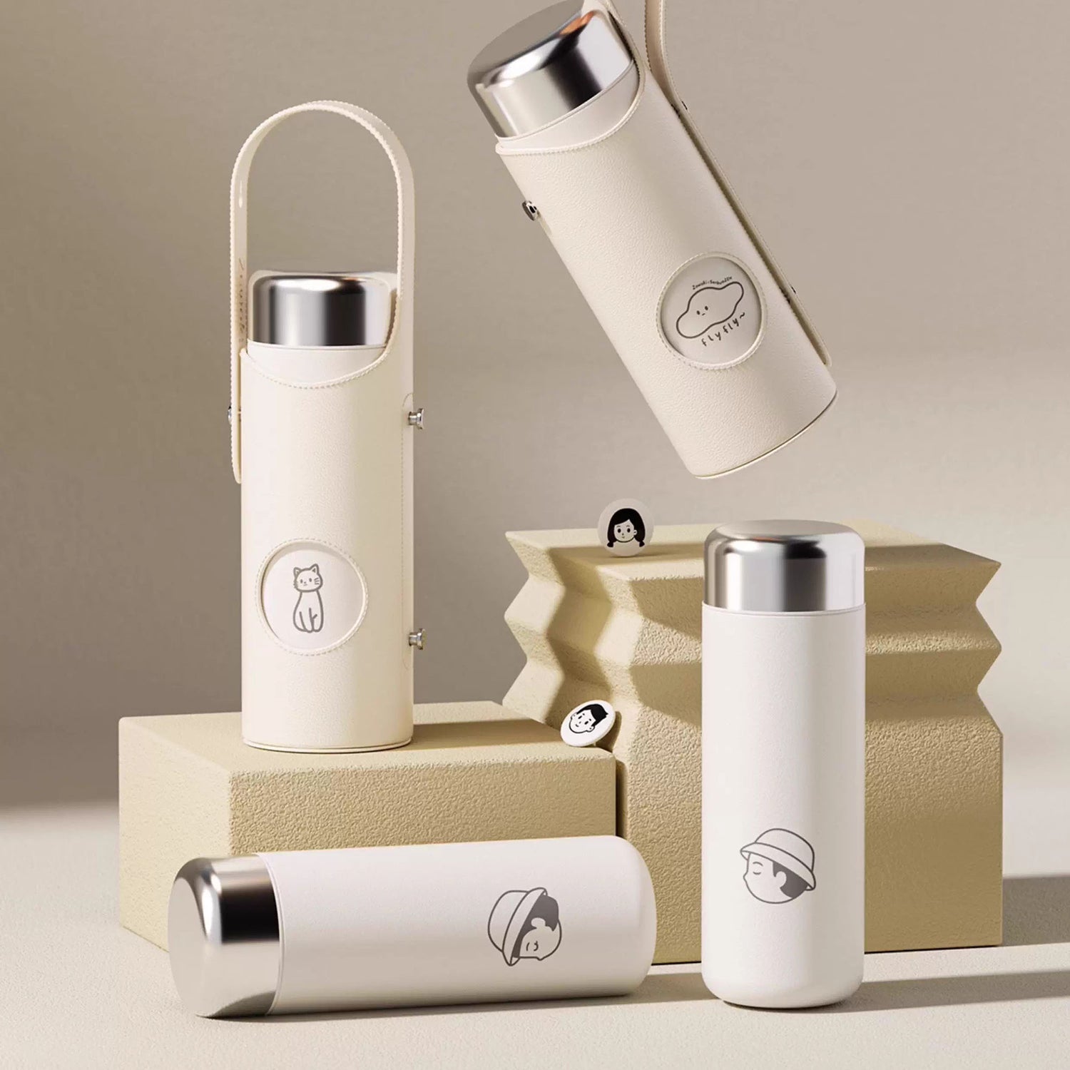 Bouteille isotherme avec filtre à thé