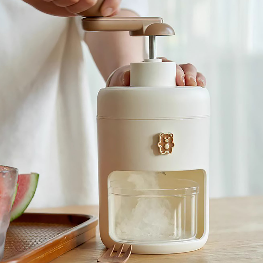 Broyeur à glace manuel pour granités maison
