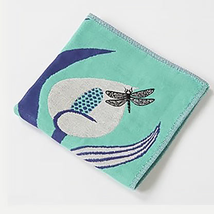 Serviette japonaise brodée en coton