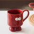 Mug en céramique sur pied motif emoji yeux ronds