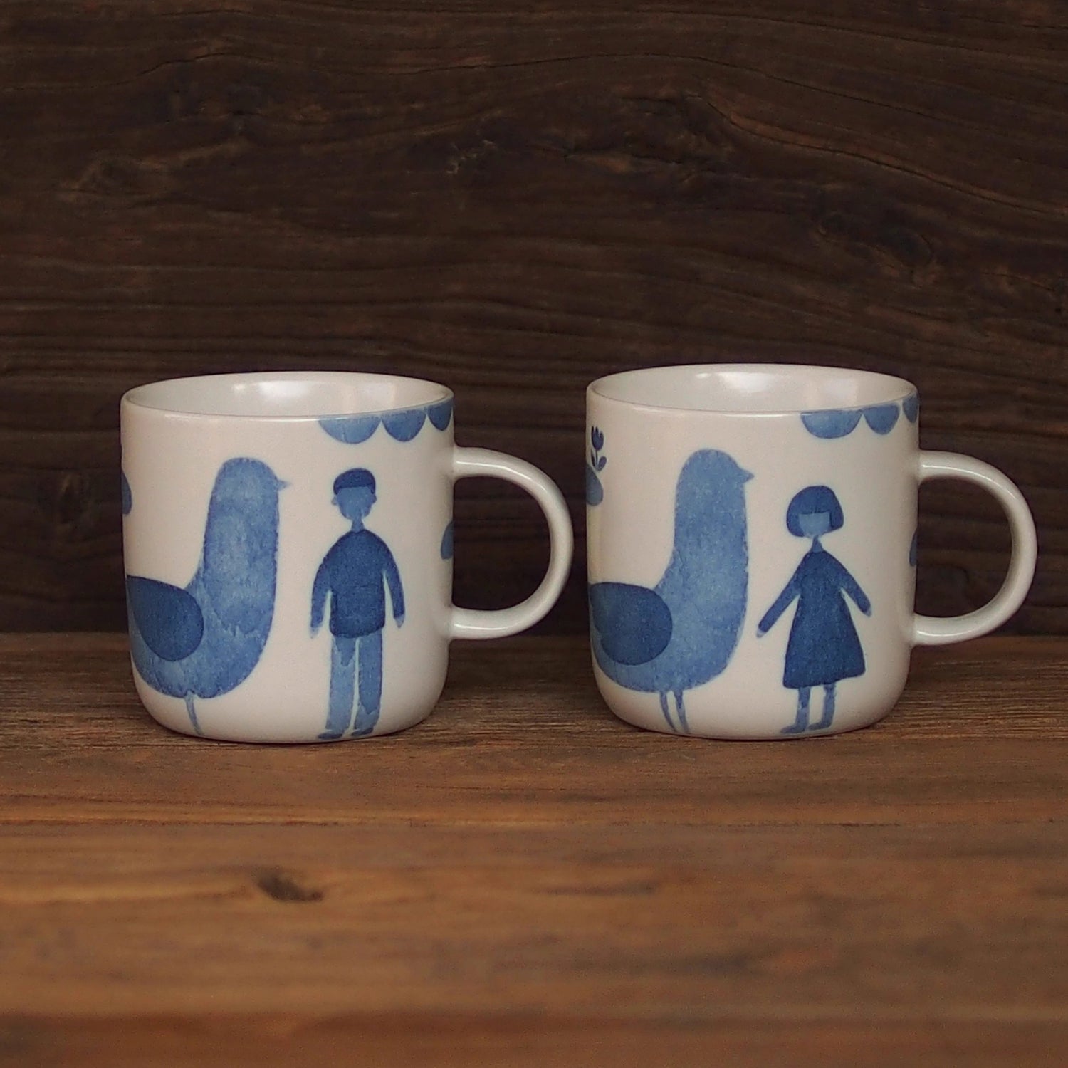 MUG AVEC OISEAUX ET FAMILLE