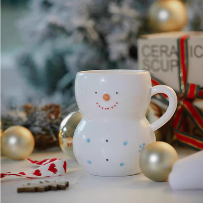 Mug bonhomme de neige en céramique