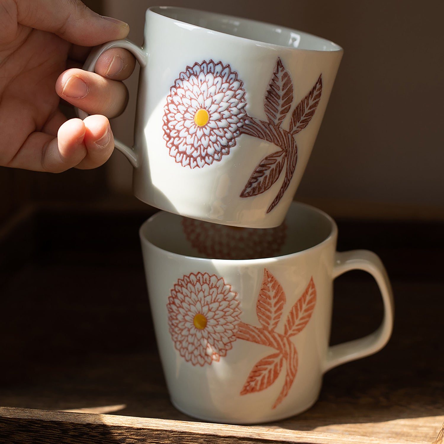 MUG de HASAMI avec motif FLEUR