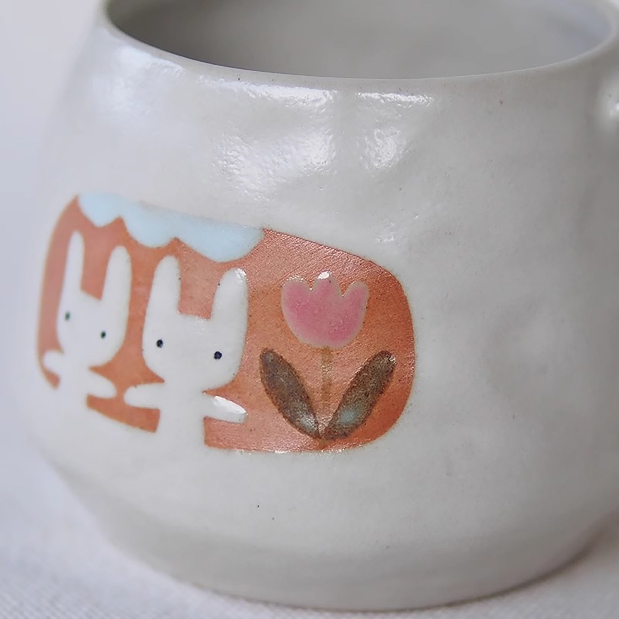 Mug en Céramique avec motif &quot;Amitié des Petits Lapins&quot;