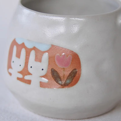 Mug en Céramique avec motif &quot;Amitié des Petits Lapins&quot;