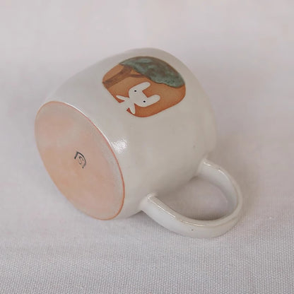 Mug en Céramique avec motif &quot;Amitié des Petits Lapins&quot;