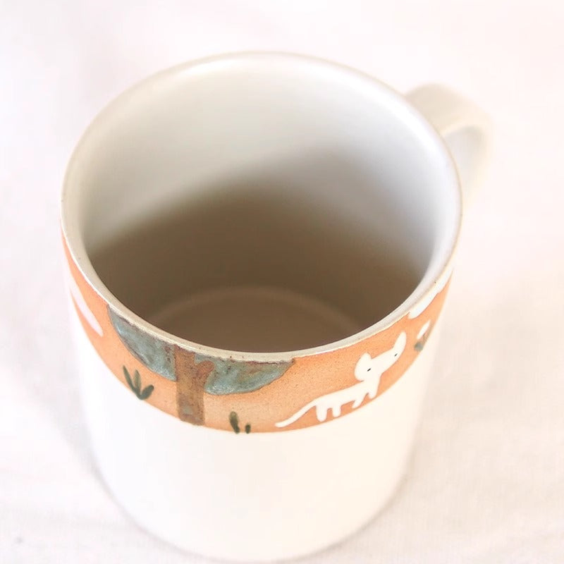 Mug en Céramique avec motif &quot;Chat en Randonnée&quot;