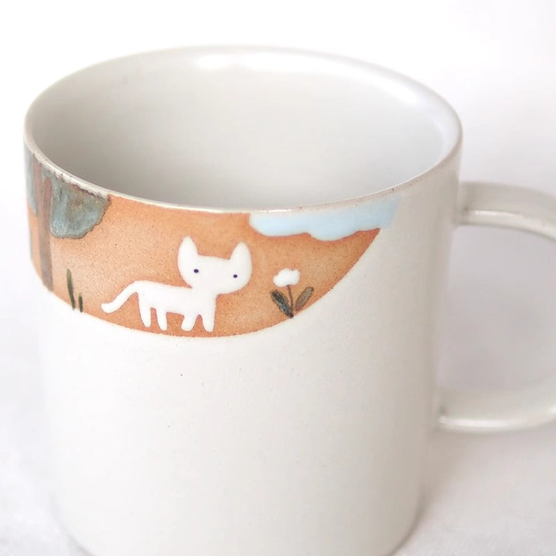 Mug en Céramique avec motif &quot;Chat en Randonnée&quot;