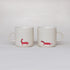 Mug couple en Céramique avec motif "Petit Cheval Rouge"