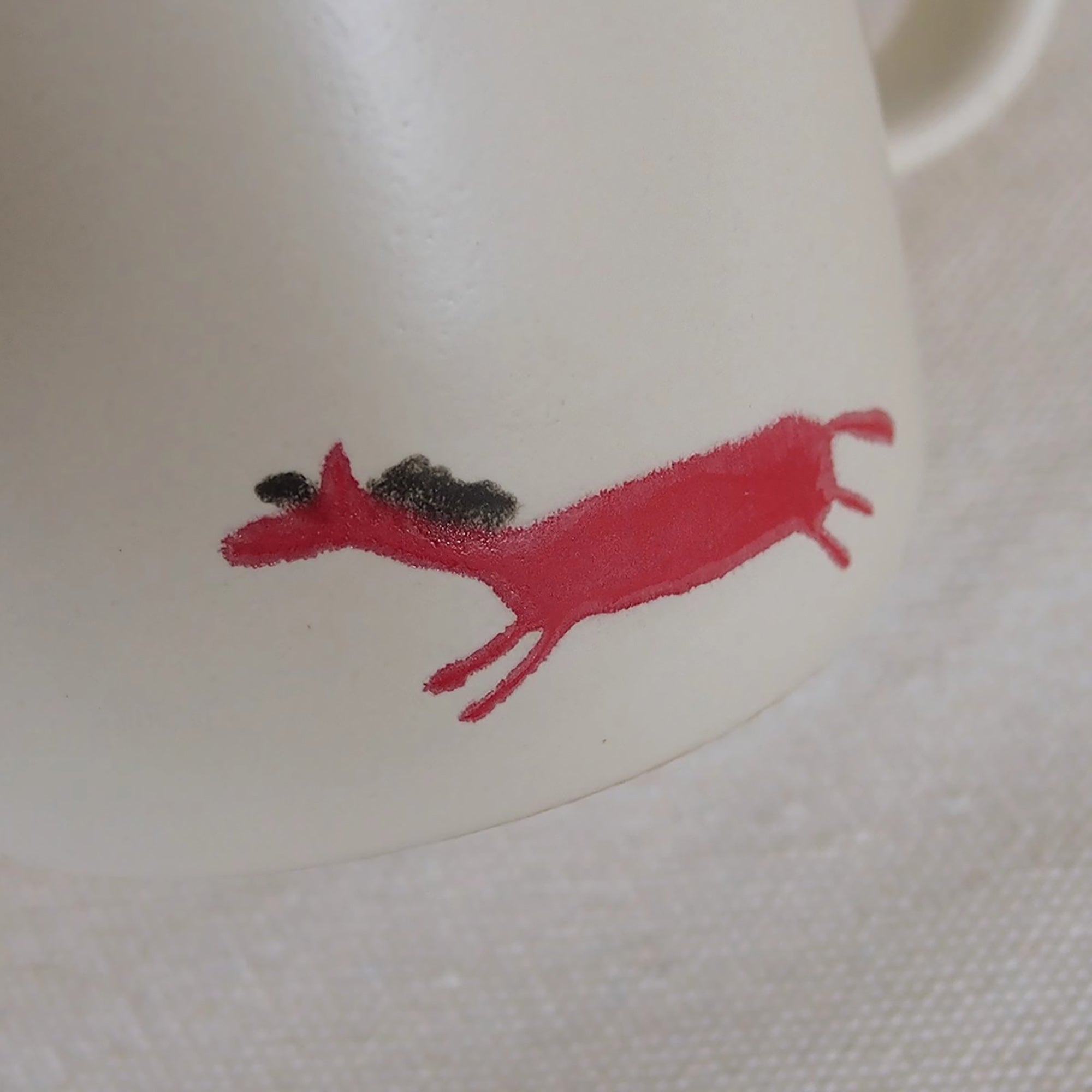 Mug couple en Céramique avec motif &quot;Petit Cheval Rouge&quot;