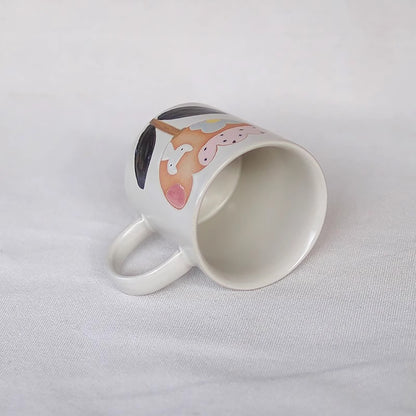 Mug en Céramique avec motif &quot;Tulipes et Petit Chat&quot;