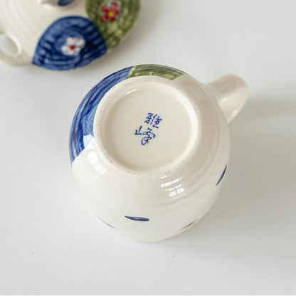 Mug en céramique Mino-yaki avec cuillère