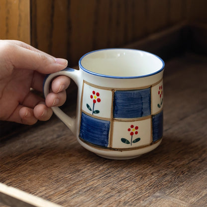 Mug en céramique Minoyaki peint à la main