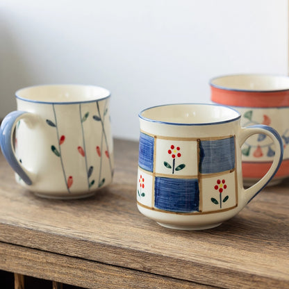 Mug en céramique Minoyaki peint à la main