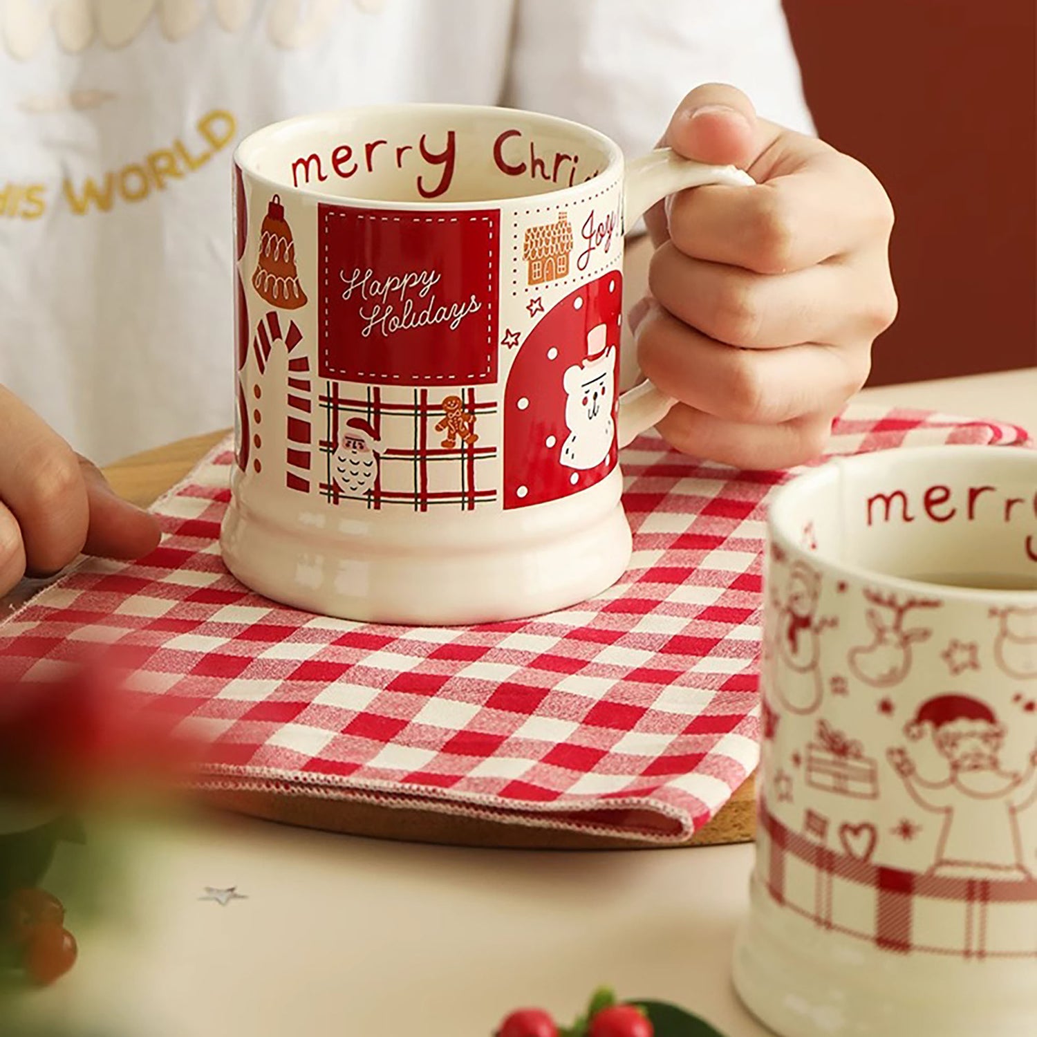 Mug en céramique avec Motif Père Noël