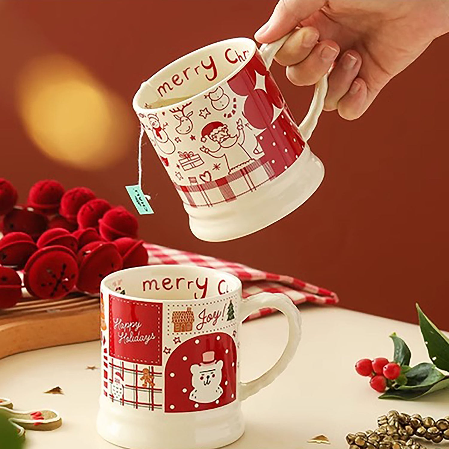 Mug en céramique avec Motif Père Noël