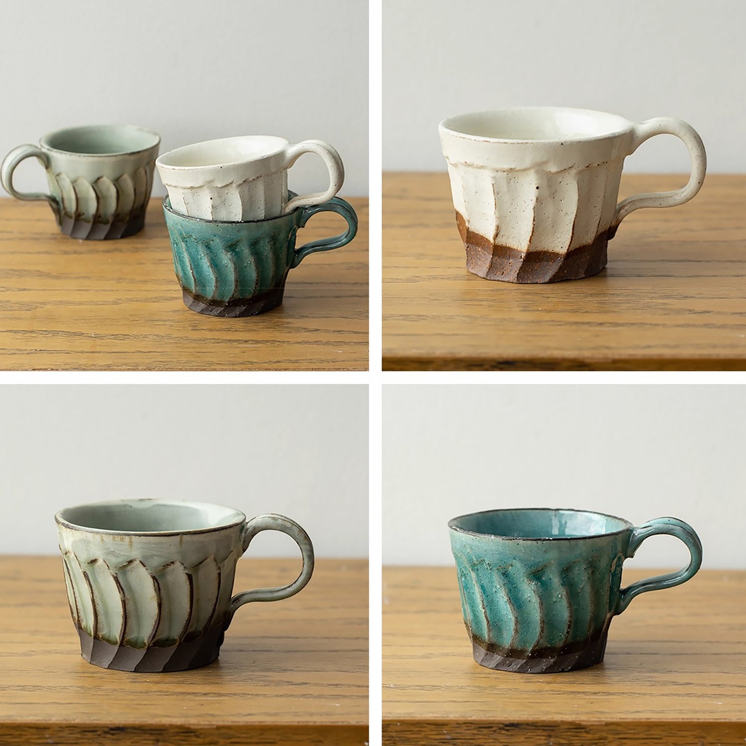 Mug en céramique Seto-yaki rustique