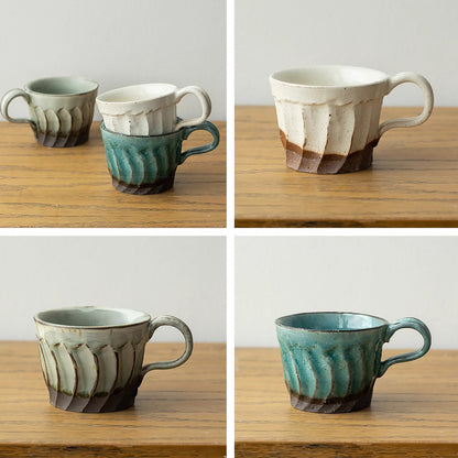 Mug en céramique Seto-yaki rustique