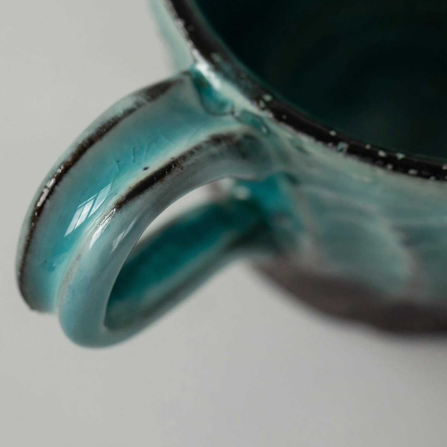 Mug en céramique Seto-yaki rustique