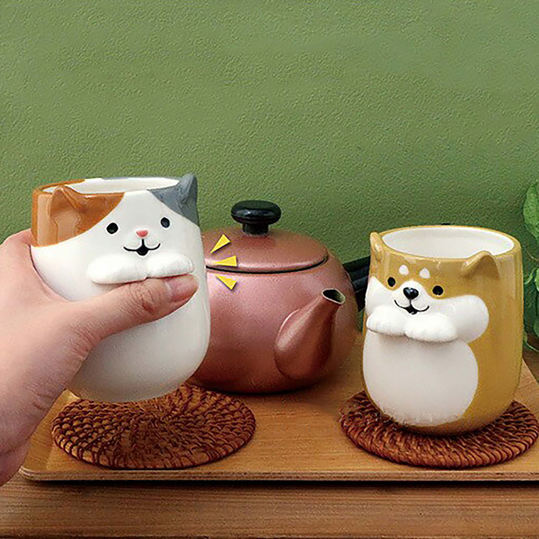 Tasse en céramique DECOLE série Petite patte 