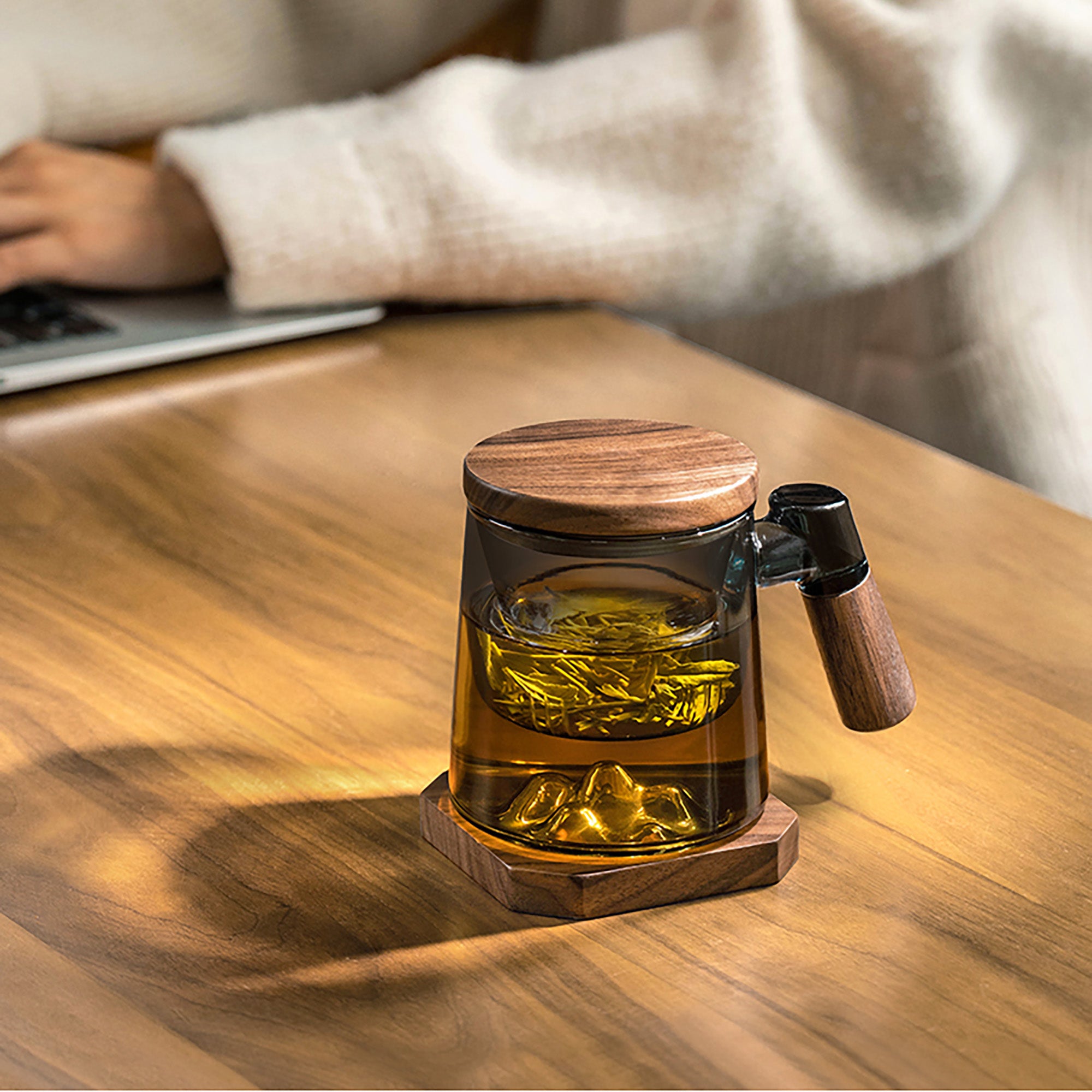 Mug théière en verre "Yuan Shan"