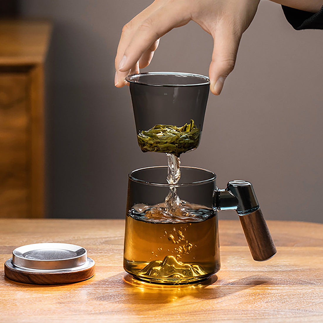 Mug théière en verre "Yuan Shan"