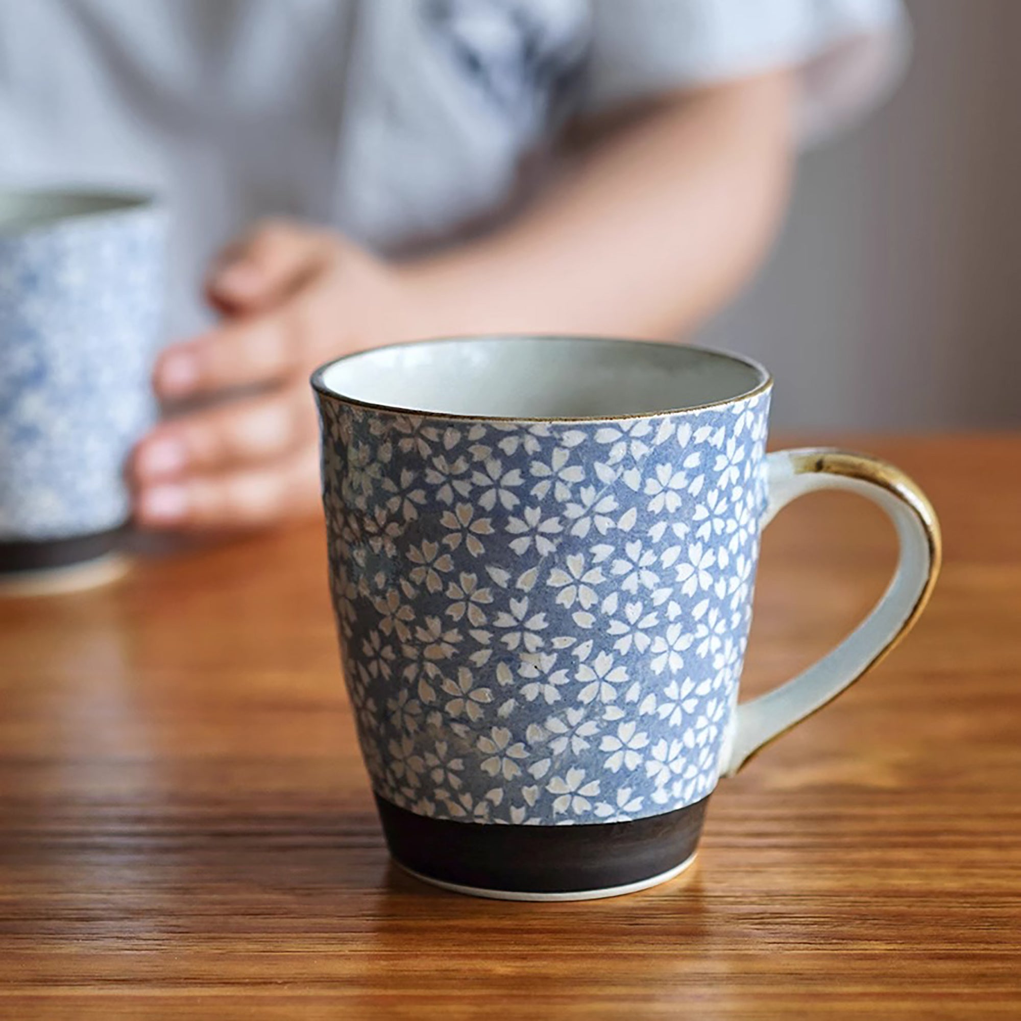 Mug en céramique style vintage japonais 