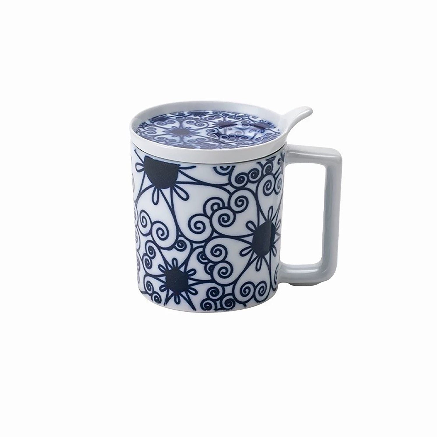Mug en porcelaine Arita-yaki motif porte-bonheur