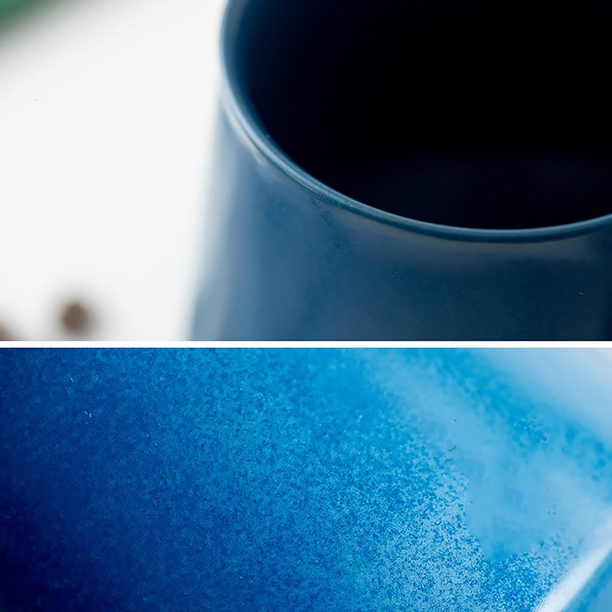 Mug en céramique Arita mate bleu profond
