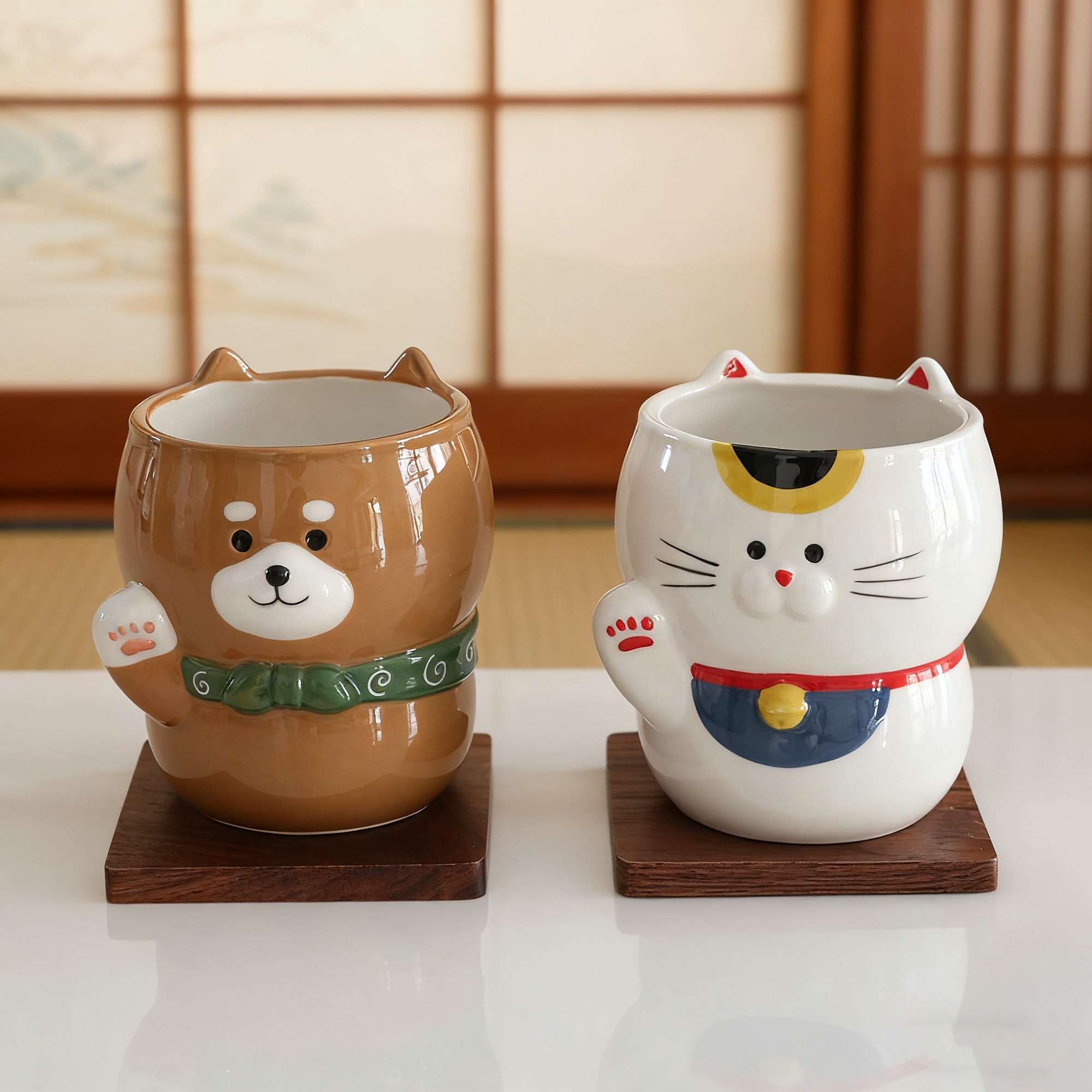 Mug  porte-bonheur en céramique Décole