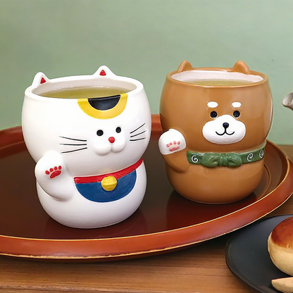 Mug  porte-bonheur en céramique Décole
