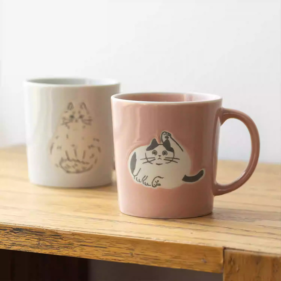Mug Minoyaki en céramique motif chats adorables